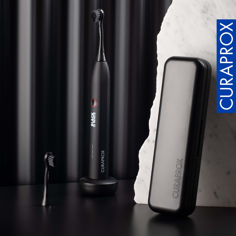 Curaprox Black is White Hydrosonic Sonic Toothbrush – Diapointshop
