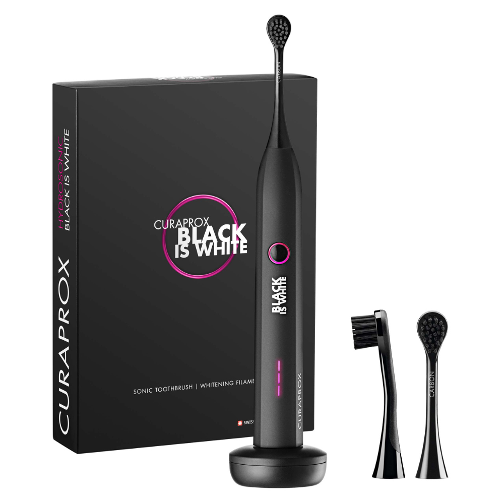 CURAPROX BLACK IS WHITE ソニック歯ブラシ Curaprox Black is White Hydrosonic Sonic Toothbrush – Diapointshop